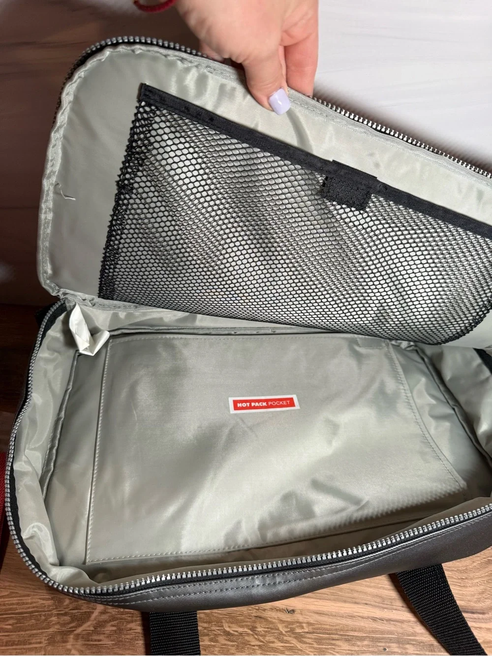 Pyrex Portables Insulated Food Carrier Bag Gray Casserole Tote